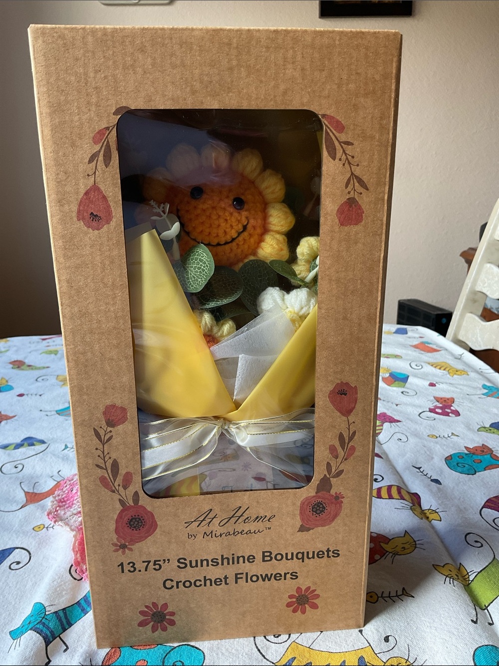 🌻🌸🌻Sunshine Crochet Flower Bouquet - Yellow Orange🌻🌸🌻